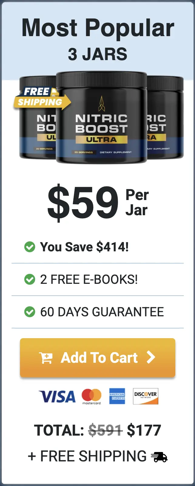 Nitric Boost Ultra three jars order